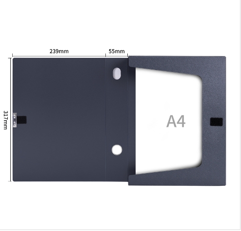 Attachment 得力5606档案盒 深灰   只 1